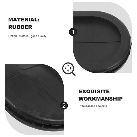 4 Pack Black Rubber Grommets Hole Plug Kit For Wire Protection And Dustproof Sealing Easily Cuttable Oval Wire Gasket For Through Frame Or Sheet Metal Weatherproof Cable Grommet Set, black rubber