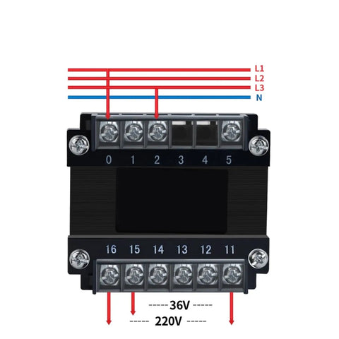Front view of Pro Grade Machine Tool Control Transformer 220V To 220V With Automatic Voltage Regulation Overcurrent And Overvoltage Protection