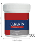 Heavy Duty Cement Patch To Fix Cracks Waterproof Flexible Concrete Repair Formula For Sidewalks Garage Floors And Foundations, 300g container.
