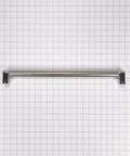 Red Dishwasher Handle Kit Replacement for Easy Kitchen Upgrade, 3.44 In Long by 2.82 In Wide, silver handle on grid