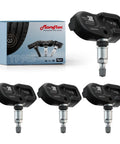 Pre Programmed Tire Pressure Sensors 315 Mhz Four Pack Oem Replacement 4260733021 displayed with packaging for easy installation.