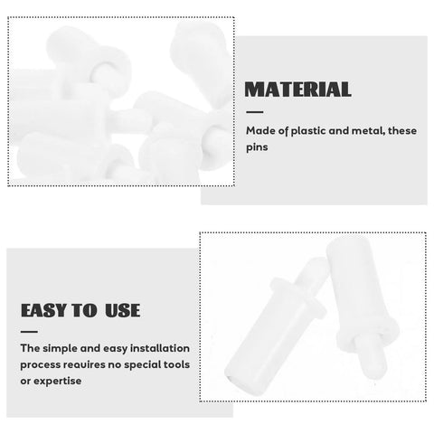 Badass Durable Shutter Repair Pin Kit With Window Staples And Metal Clamps For Wood Blinds and Plantation Shutters, plastic and metal pins.
