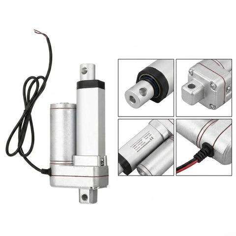 12 To 24 Volt Electric Linear Actuator Serving Up Legit Quiet Thrust And A Rock Solid 1000 Newton Push For Furniture Lifting Hassle Free Home Automation And Serious Diy Projects That Crush It Daily, aluminum build with power wire.