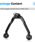 Beefed Up Front Upper Control Arm With Ball Joint Universal Fit For Chevy Silverado Cadillac Escalade ESV EXT Avalanche Express Suburban Tahoe GMC Savana Sierra Yukon XL 1500 2500 1999 To 2006 black steel arm