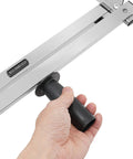 Hand adjusting Pro Grade Circular Saw Edge Guide Kit For Precision Straight Cuts, stainless steel positioning frame with ruler