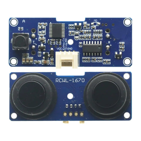 Waterproof Ultrasonic Sensor Module With Split Transceiver, 2cm To 400cm Range, 3 To 5V Operation, 2 Pack Plug-And-Play Board