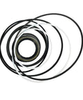 Top Shelf Complete Vane Pump Seal Kit For Denison Double Hydraulic Vane Pump T6EE Series Designed For Straight Up Heavy Duty Repair Projects With Premium Oil Resistant Gaskets And Rings Ready For Easy Bolt On Installation No Hassle Fix; seal rings on white