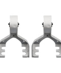 Heavy Duty 2 Pack Muffler Exhaust Hanger Bracket Kit Perfect For Ford Escape Models 2013 Through 2019 Replaces Cv6z5k291k silver metal brackets