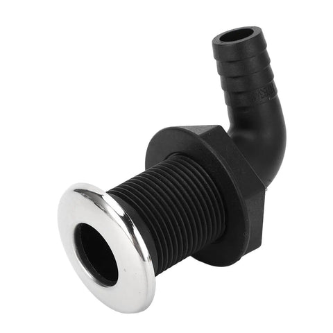 Nylon Hose Through Hull Fittings For Boats 3/4 Inch 20mm Twist Adjust Leakproof Connector 90 Degree Tube Marine Fittings