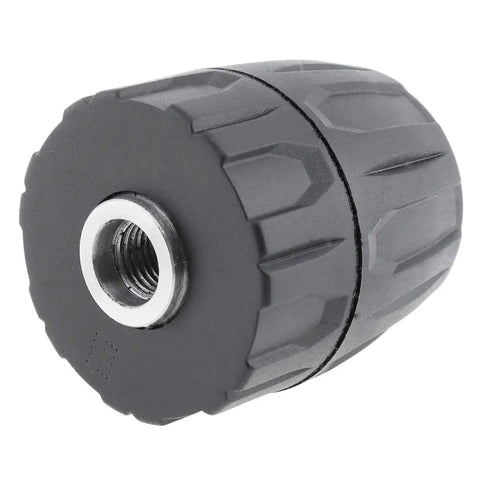 Keyless Drill Chuck Adapter Three Eighths Inch 24 UNF Quick Change Converter For Drills And Cordless Drivers Lets You Grab Bits One Thirty Second To Three Eighths Inch Zero Point Eight To Ten Millimeters No Chuck Key Needed.