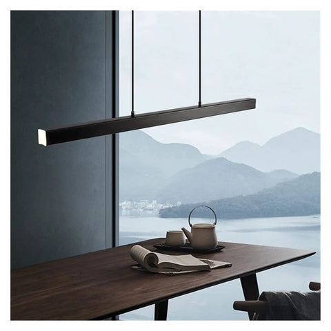LED Long Modern Pendant Light Simple Style Droplight for Dining Room Restaurant Decoration Long Hanging Lamp Lighting Fixture.
