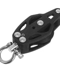 Single Groove Nylon Pulley Block With Bearing Wheel For Boat Rigging And Marine Rope Systems Lightweight And Compact Cable Attachment