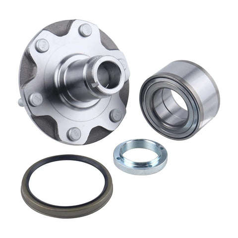 2WD Front Wheel Hub Bearing Kit For Toyota 4Runner 1996-2001, Sequoia 2001-2007, Tundra 2000-2006, And Tacoma 1999-2004 Prerunner VZN19 Body Code 2.7L Or 3.4L High Mileage Compatible 5170112 Replacement Set components