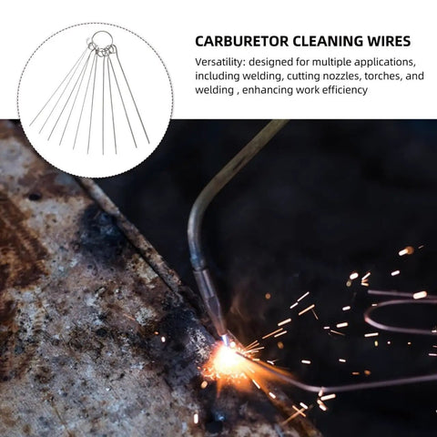 Six Piece Stainless Steel Welding Tip Cleaning Needles Set, 4.13 Inch Fine Precision Nozzle Cleaners for welding use