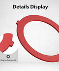 3 Pack Silicone Flush Valve Seal For Canister Toilets Replacement Gasket Hassle Free Install Leak Proof Durable Toilet Seal Fits K-GP1059291 And K-4436 Red Closeup