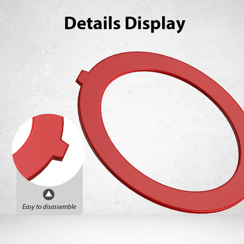 3 Pack Silicone Flush Valve Seal For Canister Toilets Replacement Gasket Hassle Free Install Leak Proof Durable Toilet Seal Fits K-GP1059291 And K-4436 Red Closeup