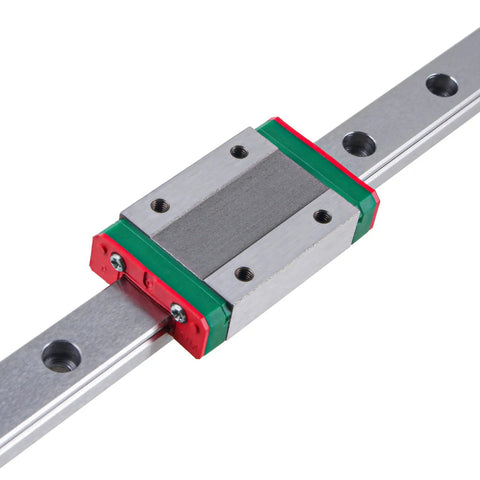 400mm Linear Rail Guide With MGN9H Carriage Block for 3D Printers and CNC Machines, H Type, close-up view