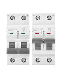 Heavy Duty Dc Mcb 1P 2P Miniature Circuit Breaker 500V Rating with flame retardant housing and overload cutoff features.