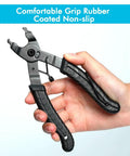 Hand holding Bike Master Link Pliers For Bicycle Chains Missing Link Opener And Closer Two In One Tool Heavy Duty Steel Construction