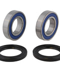 Sturdy Rear Wheel Bearing Set Fits Suzuki King Quad Lta400 500 Cc Atv ABEC 3 bearings and durable black seals.