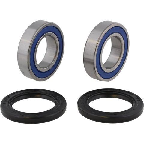 Sturdy Rear Wheel Bearing Set Fits Suzuki King Quad Lta400 500 Cc Atv ABEC 3 bearings and durable black seals.