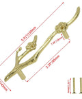 Brass Flower Branch Cabinet Handles Set Left And Right With Screws For Dressers Cabinets Wardrobes Drawers And Doors Dope Door Pull Hardware