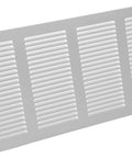 White 16 Inch By 8 Inch Metal Air Vent Cover Pack Of 2 With Built In Mesh Guard Screen For A No Brainer Easy Fit In Your Home HVAC