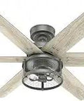 Houston Ceiling Fan 52 Inch Matte Silver With Whisper Quiet Motor And Dimmable Light Dope Airflow From SureSpeed Boost