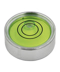 Horizontal Bead Metal Round Universal Spirit Level Bubble Green in White Diameter 25mm-60mm 1Piece(JYF30-5010QQ) close-up view.