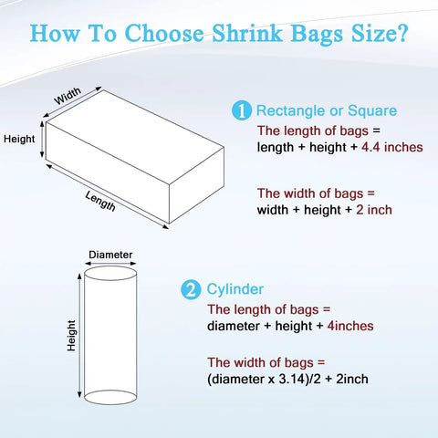 Heat Shrink Wrap Bags 100 Pack 14 X 20 Inch Crisp Clear POF Film Odorless Sealing Zero Hassle Packaging For Gift Wrapping Bottle Storage Craft Projects Dustproof Shoe Cover Snug Seal