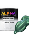 Premium Green Basecoat Midcoat Automotive Paint Gallon Ready To Spray With Slow Reducer For Perfect Panel Coverage And Hella Ultra Smooth Finish Now with paint chip.