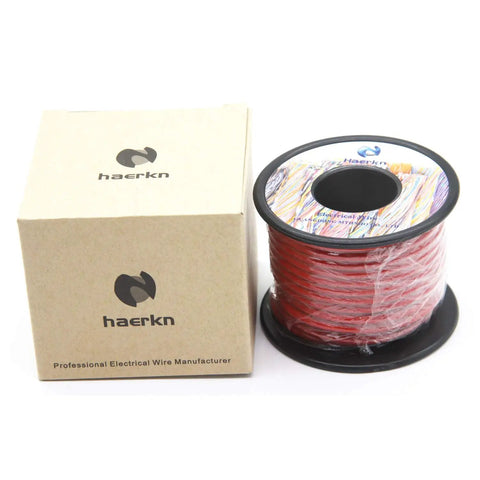 Heavy Duty 10 Gauge Electrical Wire For Automotive And Marine Grade Use, 1000V High Voltage, Red 10 AWG Battery Cable Roll