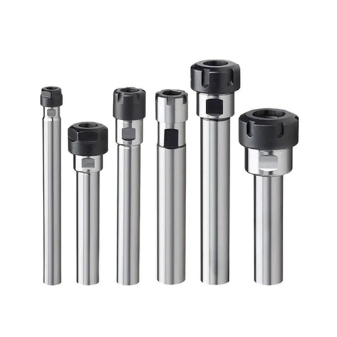 Heavy Duty Cnc Milling Er Collet Chuck Holder Extension Rods in various sizes and styles, showcasing precision threads and grip.