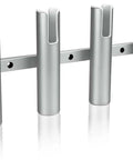 Marine Grade Aluminum Fishing Rod Holder For Boat Wall Mounted Roof Rack Surf Fishing Rod Holder For Truck Boats And Yacht Rock Solid Durable With Scratch Proof Lining, 4-tube design