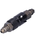 Aluminum AN3 Quick Release Brake Line Fitting For Fast Connect, High-Performance Hose Connector, black and silver finish