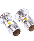 One Piece Hidden Pendent Fire Sprinkler Built Tough For A Slick Drop Fit Install And Reliable Fifty Seven Degree Heat Activation On Every Fire Extinguishing Setup You Got, copper alloy frame with glass bulb.