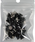 Badass Black Tree Spike Screw Back Studs Set For Leathercraft And Punk Apparel Diy Heavy Duty Jacket Embellishments 12Mm in package.