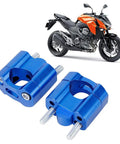 22mm And 28mm Handlebar Mount Clamps Riser Adapter CNC Aluminum Alloy Beefy Build Ultra Strong Durable Easy No Drill Installation Fits Most 22mm And 28mm Bars Blue Finish