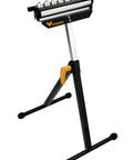 Three In One Roller Stand For Woodworking With 132 Lb Load Capacity And Outfeed Roller, Adjustable Height 27 To 43 Inches