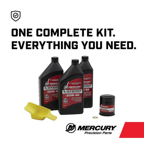 4 Stroke Outboard Oil Change Kit For 40 50 60HP EFI Outboards Includes 25W 40 Marine Engine Oil DIY Friendly