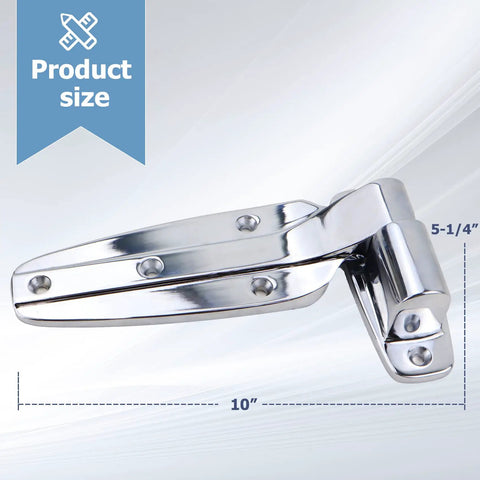 Reversible Cam Rise Hinge With Flush Mount And Polished Chrome Finish Self Closing Design Heavy Duty Steel Waterproof And Corrosion Resistant Easy Install For Cabinets And Doors