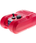 6 Gallon Portable Marine Fuel Tank With Gauge EPA Certified CARB Approved Built Rugged For Harsh Conditions Multi Layer Automotive Grade Construction Fits Most Outboard Engines, side view