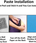 Paste Installation steps for Peel And Stick Acoustic Foam Panels Thick Egg Crate Design Heavy Duty Soundproofing Tiles.