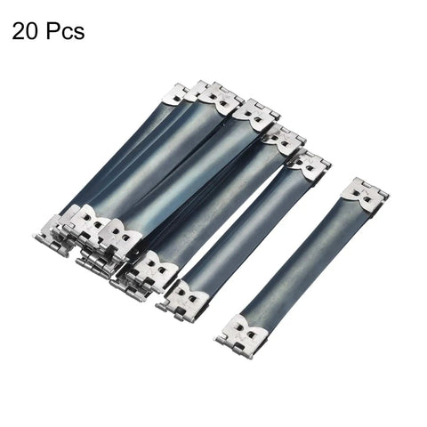 Metal Internal Flex Frames For Purses And Coin Bags 20 Pcs 90mm 3.5In Hinges With Spring Clips in dark blue alloy