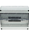 12 Way Circuit Breaker Distribution Box Waterproof IP65 Enclosure For Outdoor And Indoor Use With DIN Rail Mount PC ABS Built