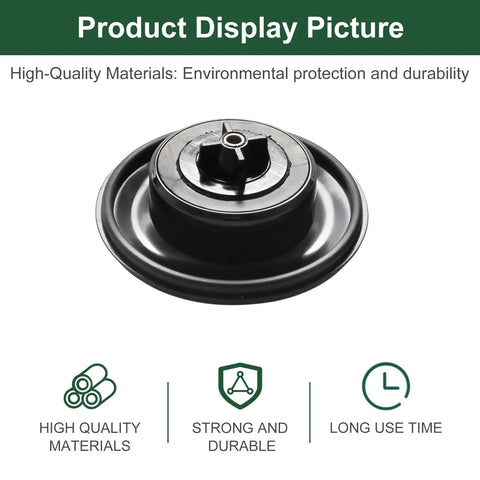 Close-up of black replacement valve diaphragm, 3/4–1 in, for Irritrol 2400/2600/2700DPR irrigation valves