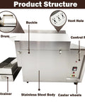 Commercial Coffee Roaster And Nut Roaster Drum Machine Three Phase 55 Lbs Electric Heavy Duty 208V 6500W stainless steel design