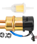 High Flow 12V In Line 4 Wire Motorcycle Fuel Pump Replacement OEM Grade For Honda Shadow Spirit VT750DC VT750C2 VLX 600 VT600C Deluxe 1993 1998 Shadow Aero 1100 VT1100C3 1999 2002 Compatible With 2001 2003 2005 2007 Models with filter and clamps