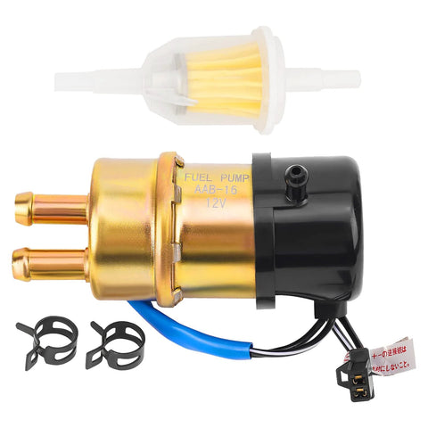 High Flow 12V In Line 4 Wire Motorcycle Fuel Pump Replacement OEM Grade For Honda Shadow Spirit VT750DC VT750C2 VLX 600 VT600C Deluxe 1993 1998 Shadow Aero 1100 VT1100C3 1999 2002 Compatible With 2001 2003 2005 2007 Models with filter and clamps