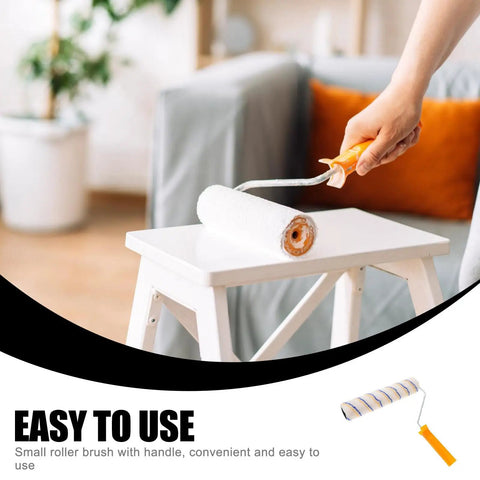 Superior Quality Reusable Paint Roller Brush Set With Thick Fiber Padding And Comfort Grip Handles For Smooth Wall Coverage And Zero Headache Cleanup During Your Next Big DIY Overhaul on a table.